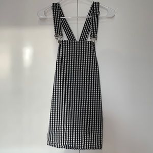 Checkered pattern dress